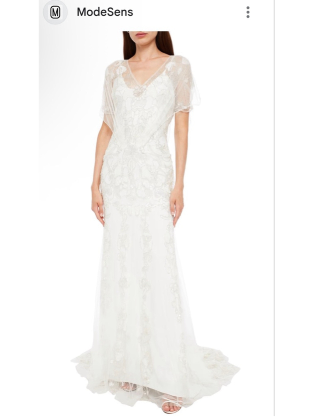 Jenny Packham Ivory Honey Layered Embellished Tulle Bridal Gown 12us/16uk NWT